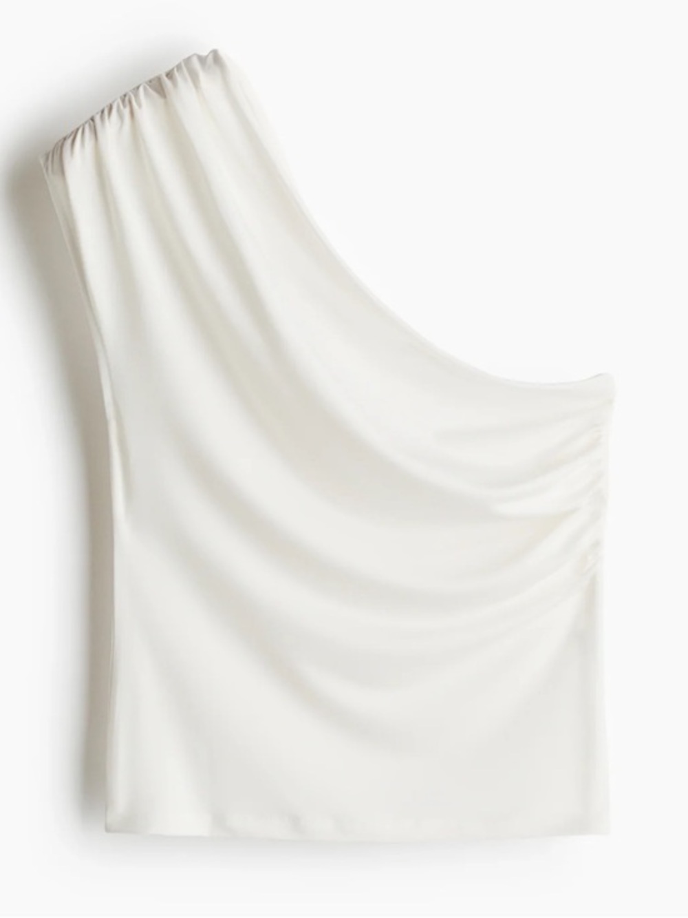 NWT Vigoss White One-Shoulder Top